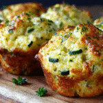 Crispy parmesan zucchini potato muffins in muffin tin