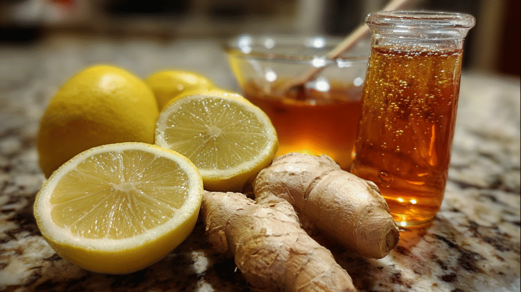 ingredients for natural mounjaro recipe with 4 ingredients