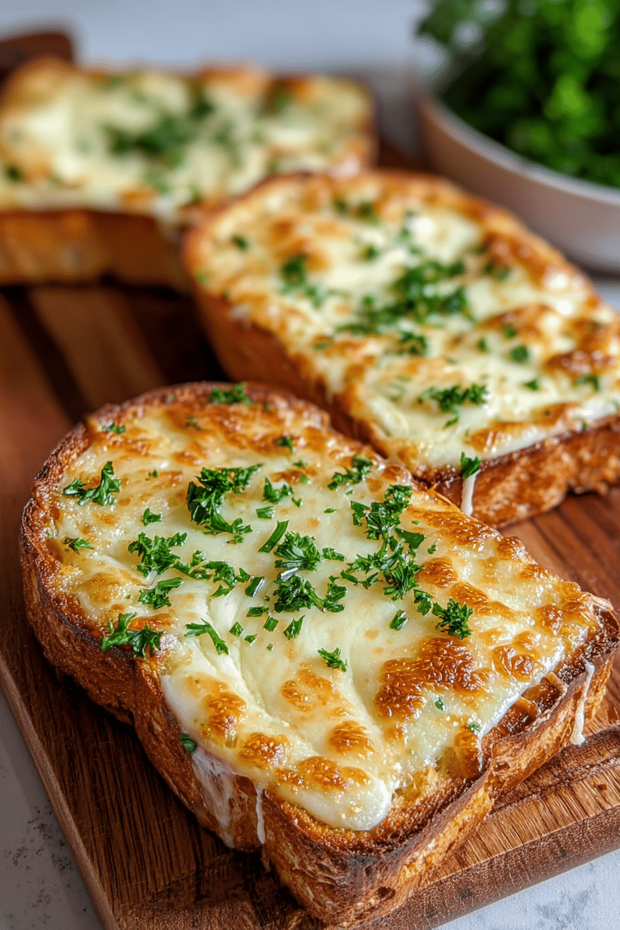 Cheesy Texas Toast Recipe with Mozzarella and Garlic