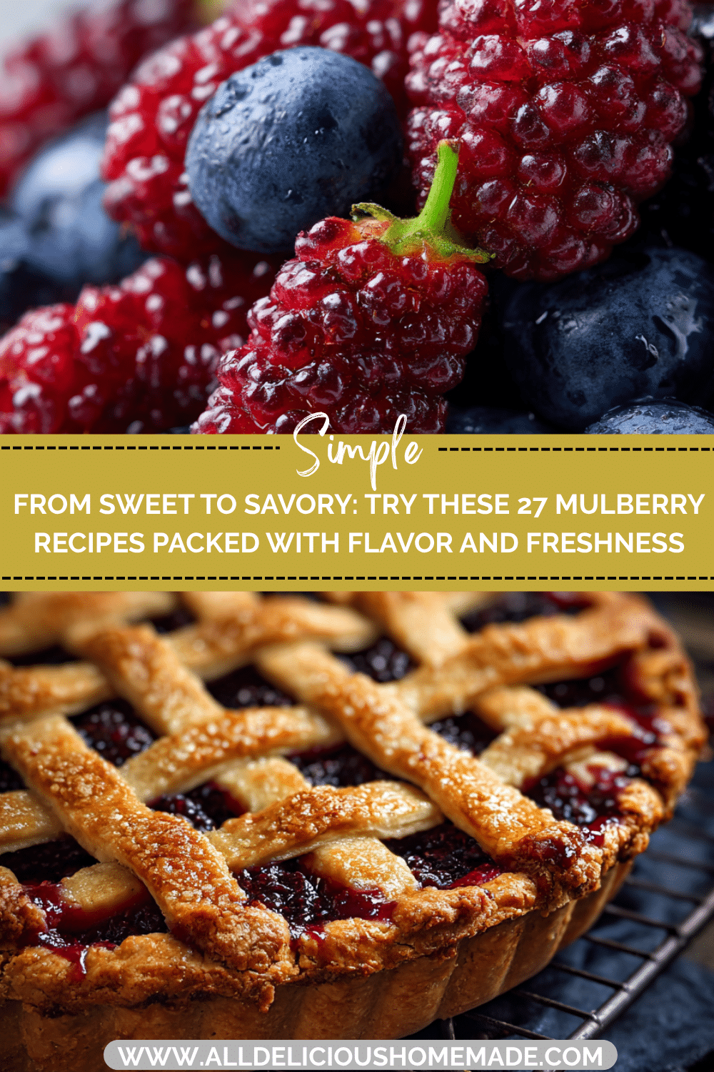 Fresh mulberries in a bowl for homemade mulberry recipes