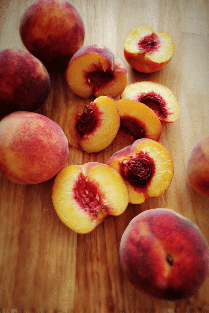 Spiced Caramelized Peaches Recipe 6 Fresh peaches for caramelizing