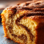cinnamon coffee cake with cinnamon swirl