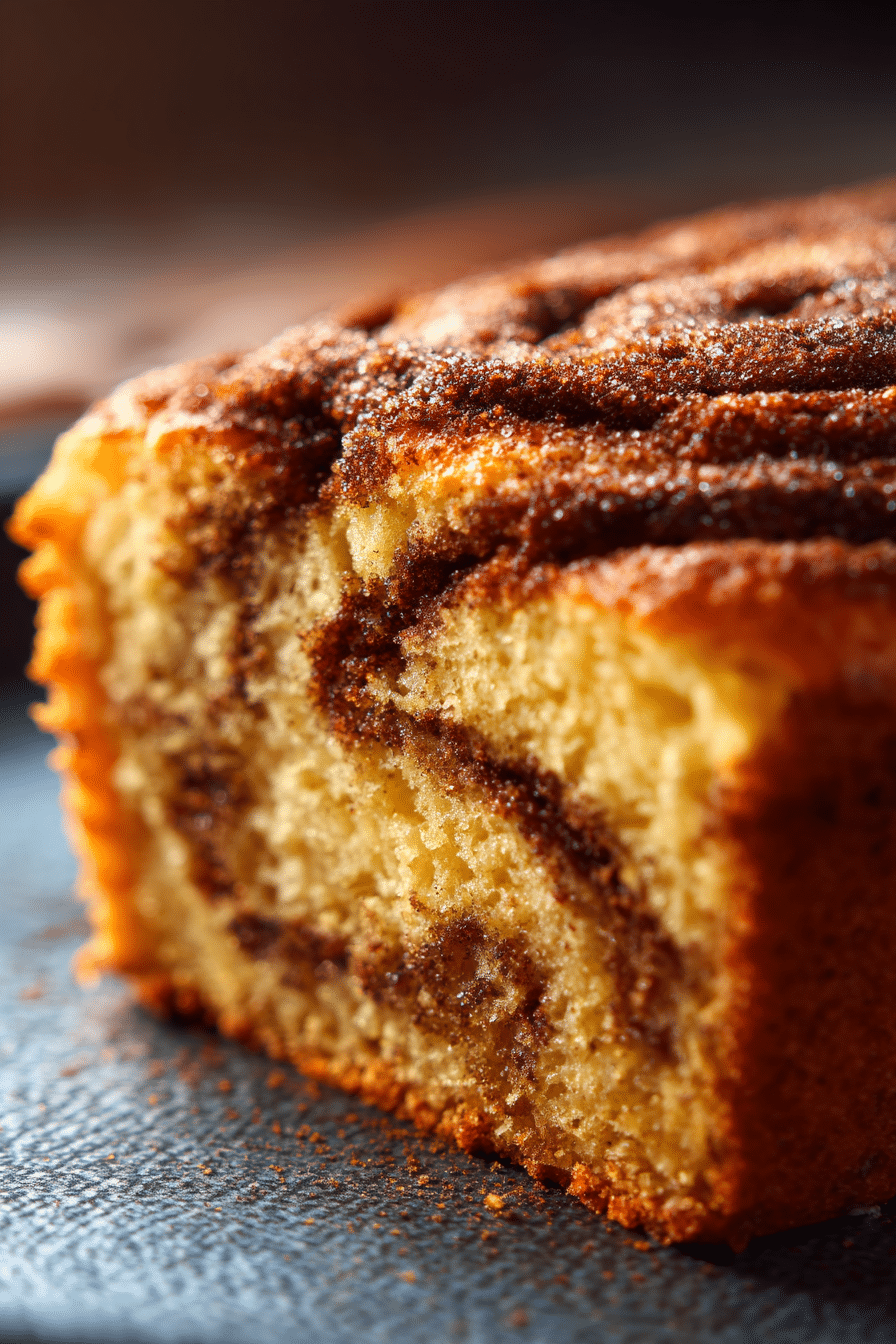 cinnamon coffee cake with cinnamon swirl