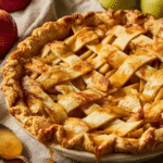 Caramel Apple Pie 9 Caramel Apple Pie with Lattice Crust and Dripping Caramel