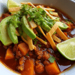 sweet potato chili stored in freezer-safe containers