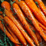 Maple Roasted Carrots holiday side dish
