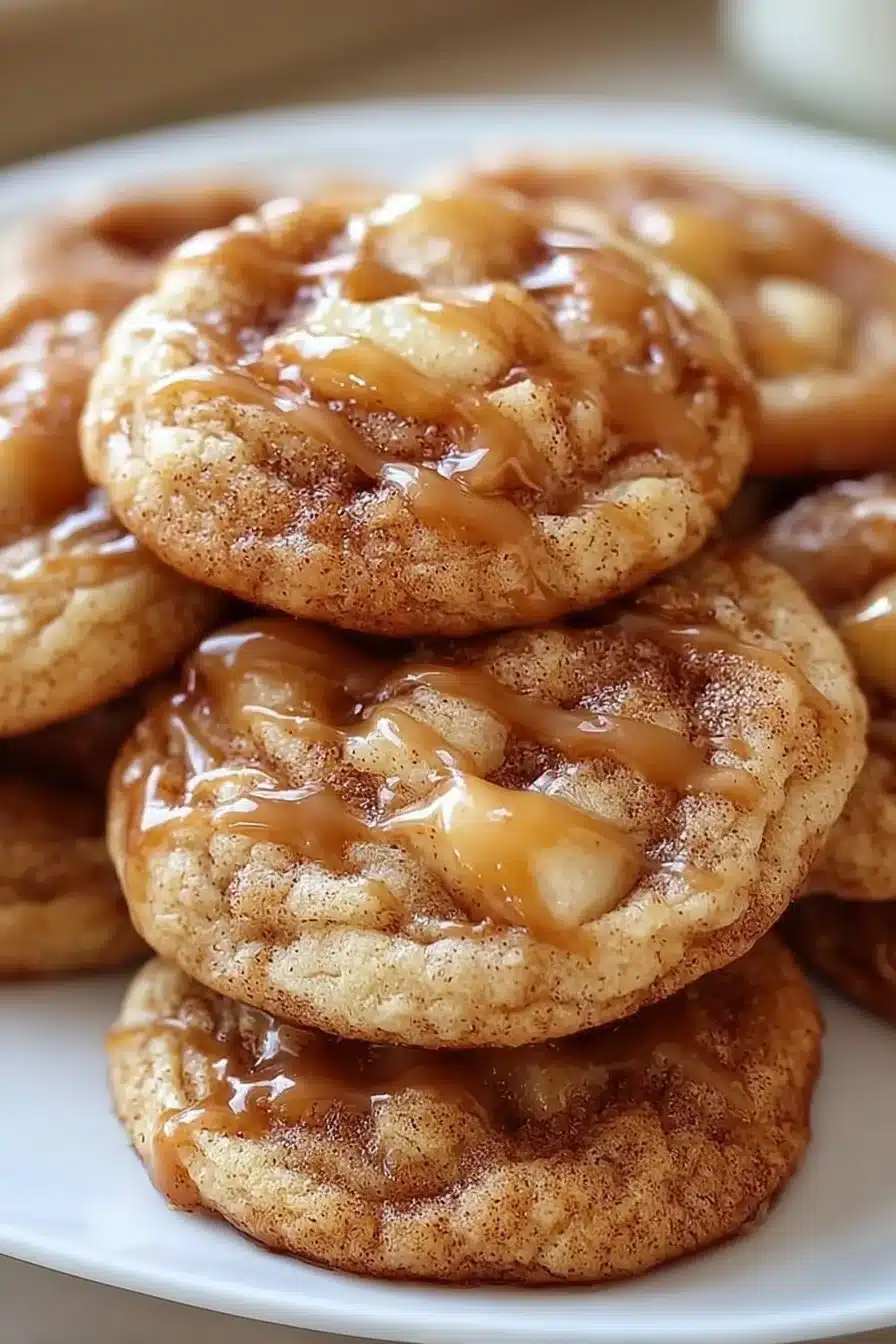 Delicious homemade Apple Cider Cookies on a rustic wooden table