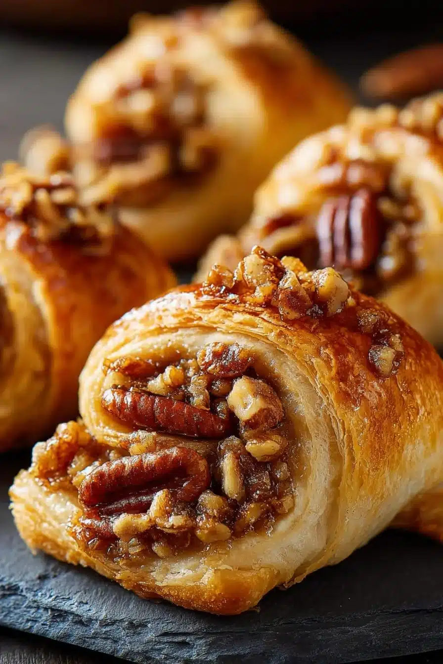 Easy pecan pie crescent rolls for a delightful dessert experience