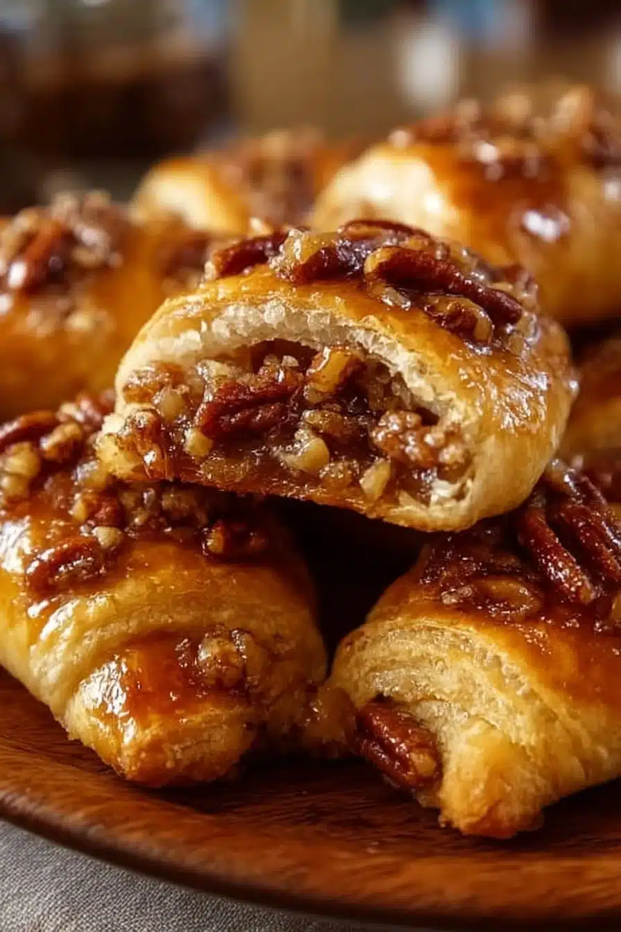 Pecan Pie Crescents - a delicious twist on classic pecan pie