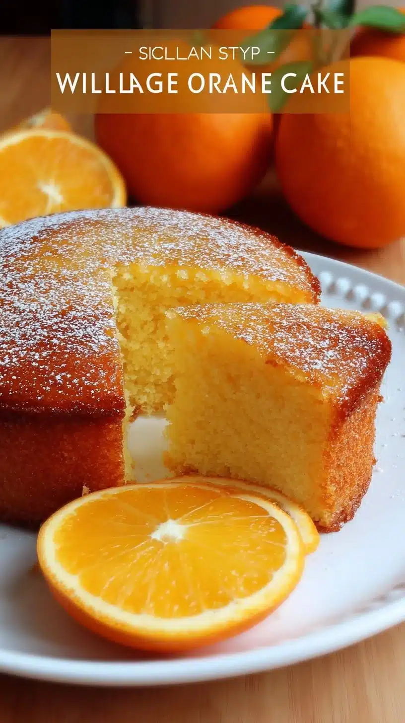 Sicilian Whole Orange Cake made with fresh oranges and a moist texture