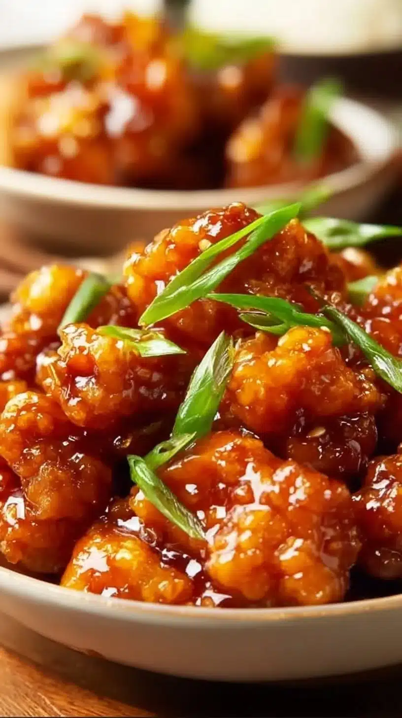 Delicious Panda Express orange chicken served with rice and vegetables