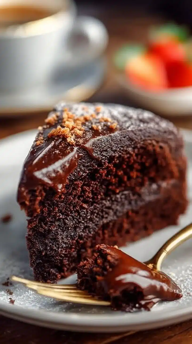 Perfectly Soft Moist Chocolate Cake with rich chocolate frosting